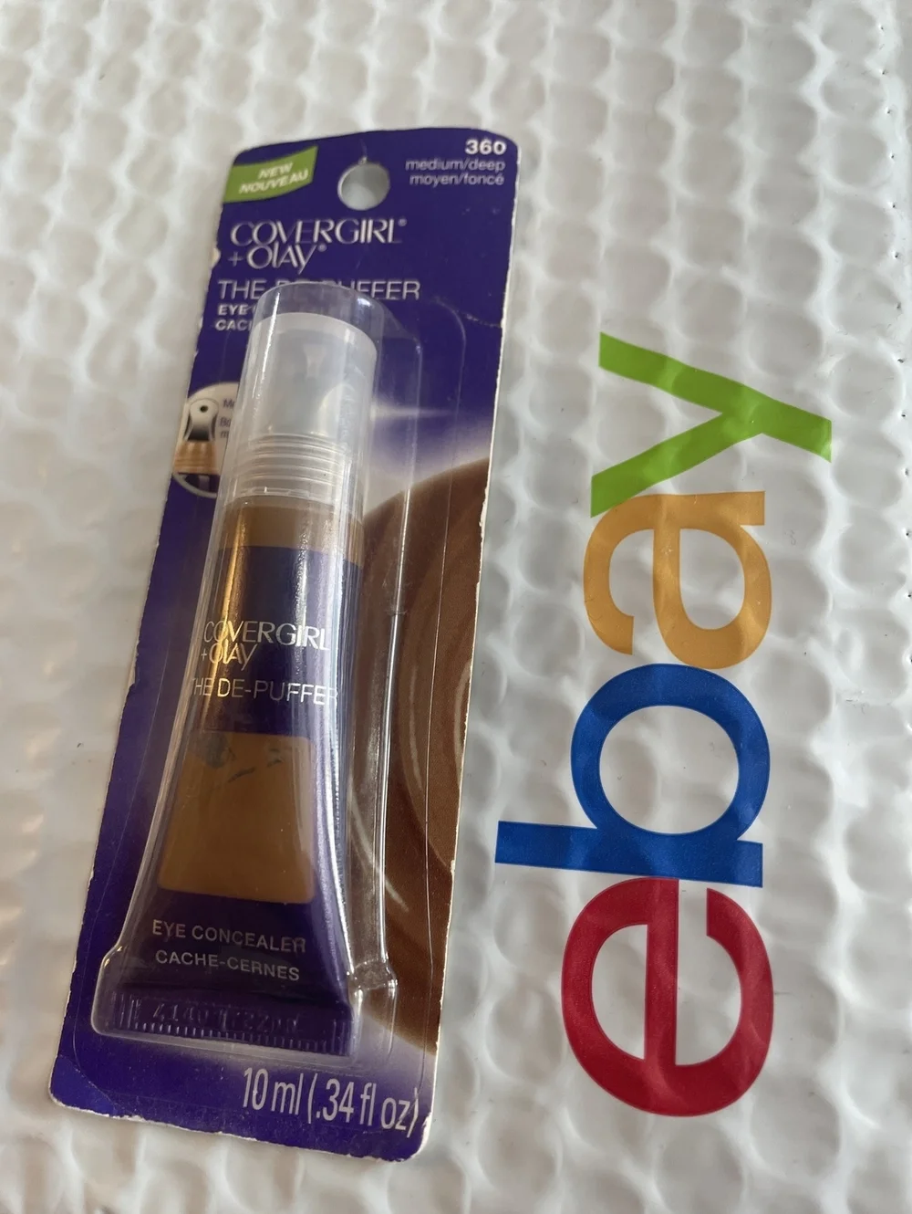 Covergirl  Olay The De-Puffer Eye Concealer 360 Medium Deep depuffer NO PACKAGE